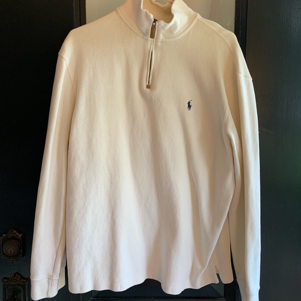 Ralph Lauren Polo men’s cream pullover sweater